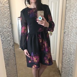 Beautiful long sleeve floral dress